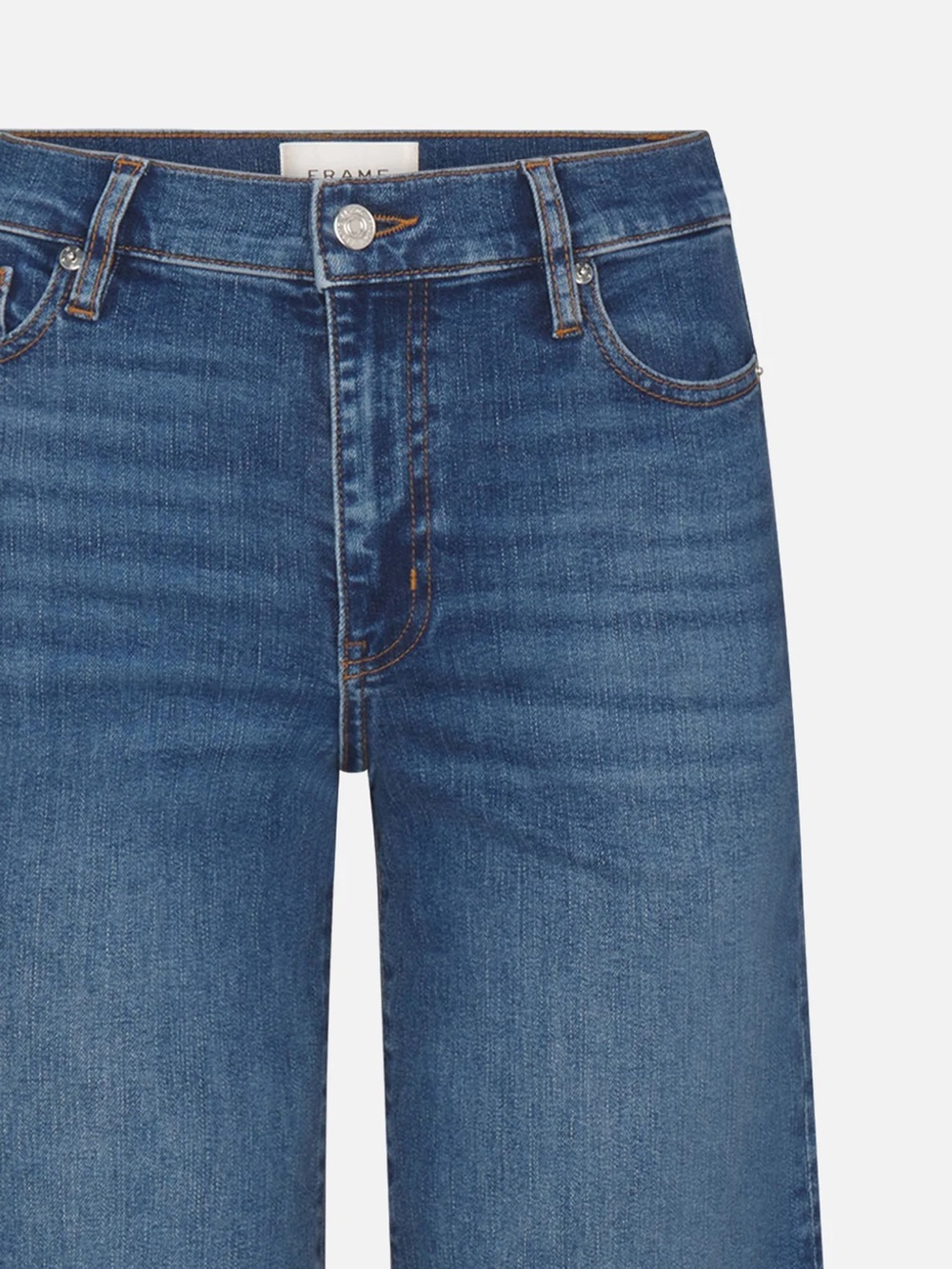 NWT FRAME Le Slim Palazzo High Rise Wide Leg Jeans Canals Raw After 28 Sealed - Picture 6 of 11